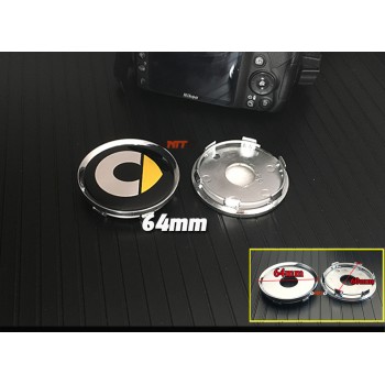 New 56mm 64mm 135MM 5 Spoke New Grey Black 60mm Smart logo car emblem Wheel Center Hub Cap Rim badge decoration covers styling