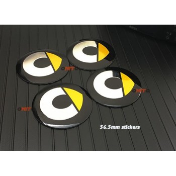 New 56mm 64mm 135MM 5 Spoke New Grey Black 60mm Smart logo car emblem Wheel Center Hub Cap Rim badge decoration covers styling