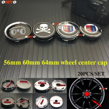 Decoration 64MM 60MM 56MM 20pcs/set Wheel Hub Cap Covers Wheel Center Cap Alpina skull Logo FoR BMW E60 E90 F10 F30 F15 E63 E64