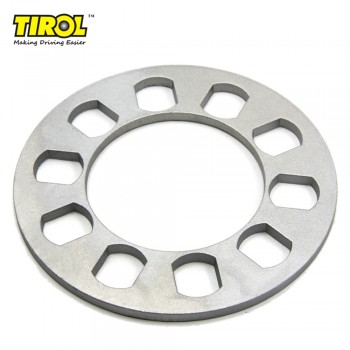 TIROL T12852a Universal Wheel Spacer 5 hole 5mm thick Aluminum Wheel adapter fit 5 lug 5X114.3 5X120 5X120.7 5X127 FREESHIPPING