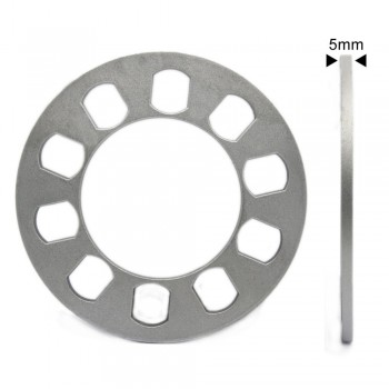 TIROL T12852a Universal Wheel Spacer 5 hole 5mm thick Aluminum Wheel adapter fit 5 lug 5X114.3 5X120 5X120.7 5X127 FREESHIPPING