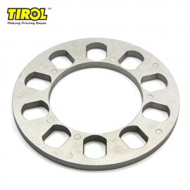 TIROL T12849a Universal Wheel Spacer 5 hole 8mm thick Aluminum Wheel adapter fit 5 lug 5X114.3 5X120 5X120.7 5X127 FREESHIPPING