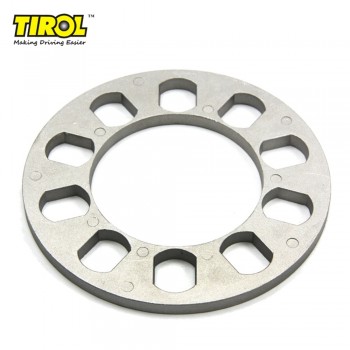 TIROL T12849a Universal Wheel Spacer 5 hole 8mm thick Aluminum Wheel adapter fit 5 lug 5X114.3 5X120 5X120.7 5X127 FREESHIPPING