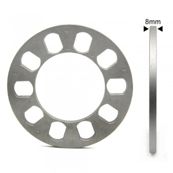 TIROL T12849a Universal Wheel Spacer 5 hole 8mm thick Aluminum Wheel adapter fit 5 lug 5X114.3 5X120 5X120.7 5X127 FREESHIPPING