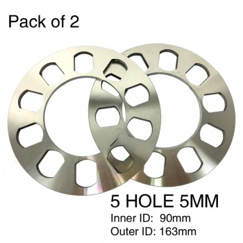 TIROL Universal Wheel Spacer 5hole Disc Brake Spacer Kit 5MM Thick wheel spacer 2PCS T12852GLa Free Shipping