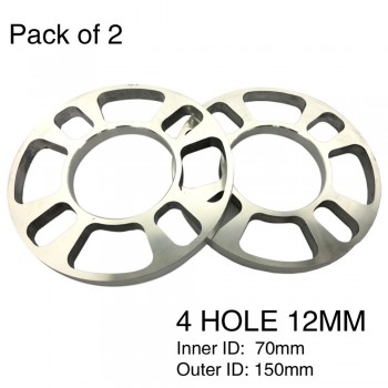 TIROL 2PCS Universal Wheel Spacer 4 hole Disc brake spacer kit 12mm thick wheel spacer T12851GL a Free Shipping