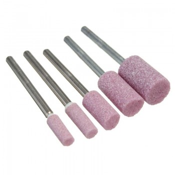 New 10Pcs 1/8  Abrasive Polishing Mounted Stone Rotary Tool Grinding Wheel Red Drop shipping
