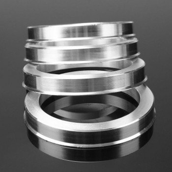 4 Pcs 73.1mm-57.1mm Universal Aluminum Hub Centric Ring Wheel Spacer Set 73.1mm O/D 57.1mm I/D