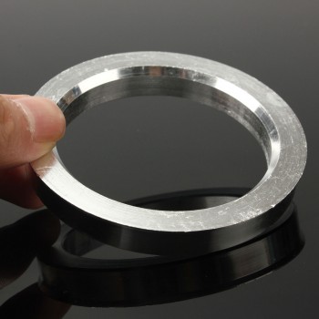 4 Pcs 73.1mm-57.1mm Universal Aluminum Hub Centric Ring Wheel Spacer Set 73.1mm O/D 57.1mm I/D