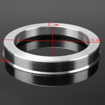 4 Pcs 73.1mm-57.1mm Universal Aluminum Hub Centric Ring Wheel Spacer Set 73.1mm O/D 57.1mm I/D