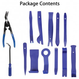 AU 13pcs/Set Professional Car Audio Disassembly Tool Blue Plane Removal Tool Kit