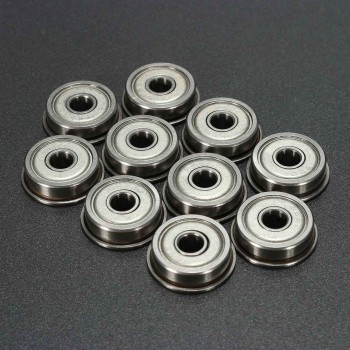 10pcs F625ZZ 5x16x5mm Flange Bushing Ball Bearings Double Shielded Car Accessories