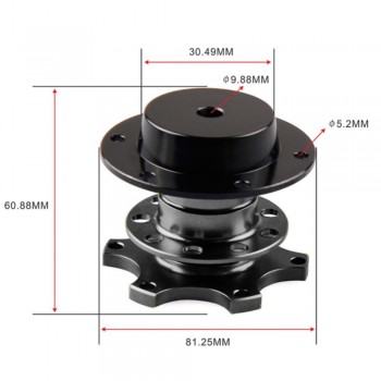Universal Auto Steering Wheel Quick Release Hub Adapter Formula Car Style Racing Vehicle Modification Aluminum Alloy Steering