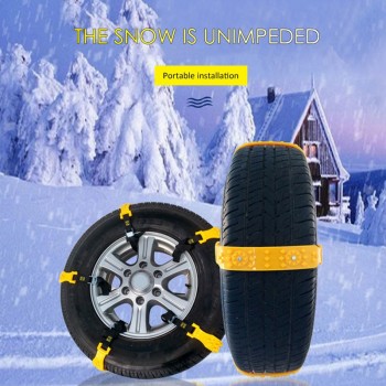 10pcs Emergency Car Tire Chain Winter Beef Tendon Thickening Snow Chain 10pcs Anti-skid Snow Chain Tire Protection Car Safety