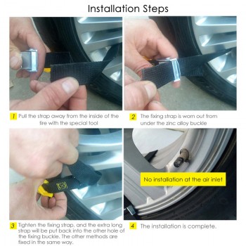 10pcs Emergency Car Tire Chain Winter Beef Tendon Thickening Snow Chain 10pcs Anti-skid Snow Chain Tire Protection Car Safety