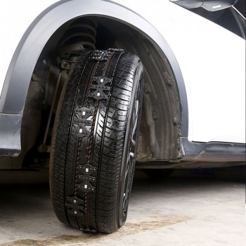 Black Auto Wheel Tyre Emergency Anti Skid Chain Off-road Vehicle SUV Universal Winter Snow Anti-skid Tire Chains Car Accessories