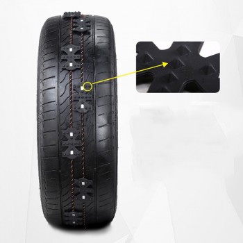 Black Auto Wheel Tyre Emergency Anti Skid Chain Off-road Vehicle SUV Universal Winter Snow Anti-skid Tire Chains Car Accessories
