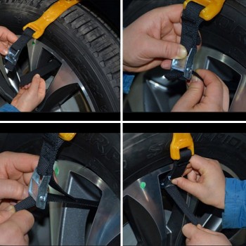 TOSPRA Auto Car Tire  Snow Chains Tendon Durable Auto SUV Winter Anti-Skid Safe Driving Belt For Ice Snow Sand Mud Road 10pcs
