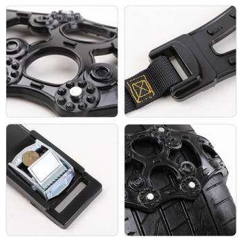 Car Snow Chain Black Yellow Tire Anti-skid Belt Automotive Passenger Vehicle Snow Chains Anti Wheel Slip Chain