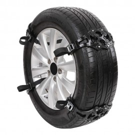 FLY5D 4Pcs Snow Chains Universal Car 165-275mm Winter Car Tire Snow Chains Climbing Mud Ground Anti Slip Adjustable Wheel Chains
