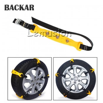 Backar Universal Car Styling TPU Rubber Wheel Tire Anti Skid Rain Snow Tyres Chains For Chevrolet Peugeot Audi Ford Accessories