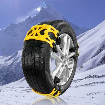 10pcs/set Snow Adjustable Anti-skid Safety Car Snow Tyre Chains Belt Beef Tendon Anti-skid TPU Chain Winter Truck Tire