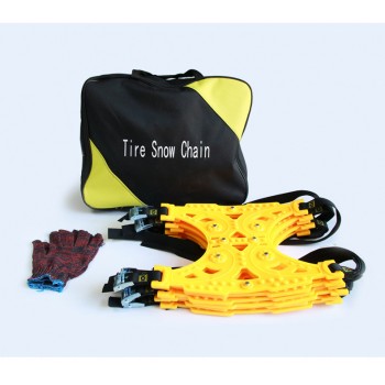 10pcs/set Snow Adjustable Anti-skid Safety Car Snow Tyre Chains Belt Beef Tendon Anti-skid TPU Chain Winter Truck Tire
