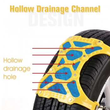 WHDZ 3pcs Car Tire Snow Chains Universal Car Suit 165-265mm Tyre Winter Slip Chains Climbing Mud Sandy Ground anti-skid chains