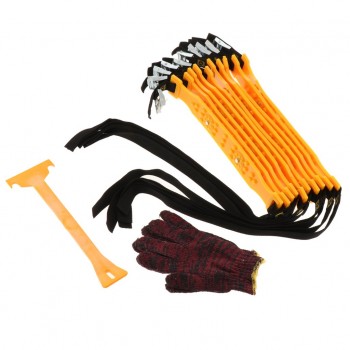 10pcs Anti Snow Chains of Car ,SUV Chain Tire Emergency Thickening Anti--Skid TPU Chain