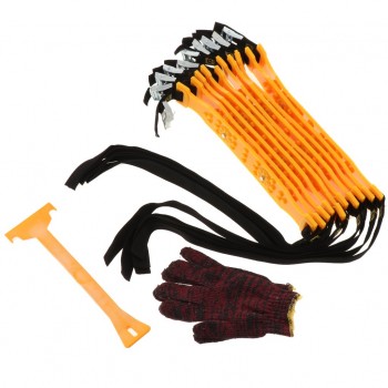 10pcs Anti Snow Chains of Car ,SUV Chain Tire Emergency Thickening Anti--Skid TPU Chain