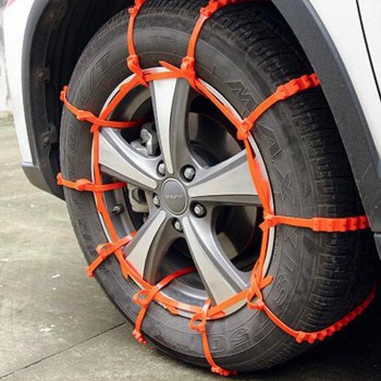 CARBOLE 10Pcs Anti-Skid Chains Snow Chains Universal Emergency Anti-Slip Tire Belting Straps Cable Traction Wire for Car/SUV