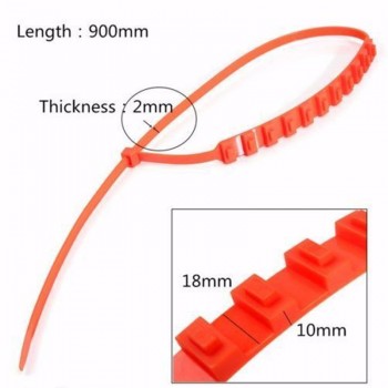 CARBOLE 10Pcs Anti-Skid Chains Snow Chains Universal Emergency Anti-Slip Tire Belting Straps Cable Traction Wire for Car/SUV