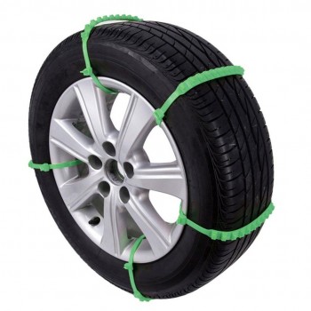 Mayitr 10pcs Green Nylon Car Auto Anti-skid Chains Useful In Snow Mud Rain Water Slope For SUV Truck 175-295mm Tire
