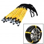 TOSPRA 10pcs Auto Car Tire  Snow Chains Tendon Durable Auto SUV Winter Anti-Skid Safe Driving Belt For Ice Snow Sand Mud Road