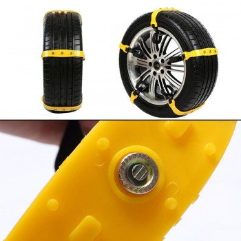 TOSPRA 10pcs Auto Car Tire  Snow Chains Tendon Durable Auto SUV Winter Anti-Skid Safe Driving Belt For Ice Snow Sand Mud Road