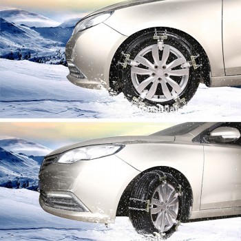 TOSPRA Durable Manganese Steel Car Tire Anti-skid Chain Easy Application Tire Anti-skid Belt Snow Road Ice Road Sand Road 1pcs