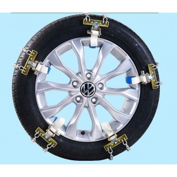 Manganese Steel Wear Resistant And Durable Double Universal Metal Snow Chain Fit For Snow Road And Sand Road Car Accessories