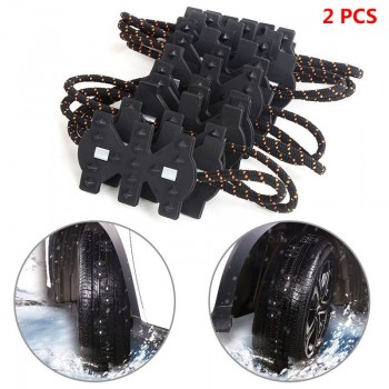 2PCs Universal Anti Snow Wearproof Wheel Tire High Toughness Anti-skid Emergency Chain for Car Truck SUV MPV Vehicles