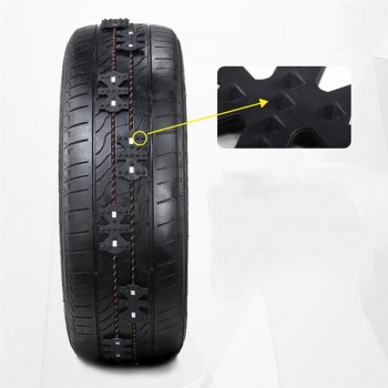 2PCs Universal Anti Snow Wearproof Wheel Tire High Toughness Anti-skid Emergency Chain for Car Truck SUV MPV Vehicles