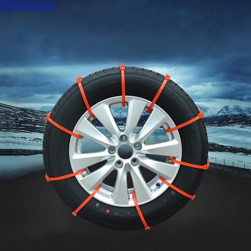 10pcs Lot Car Universal Mini Plastic Winter Tyres wheels Snow Chains For Cars/Suv Car-Styling Anti-Skid Autocross Outdoor #0926
