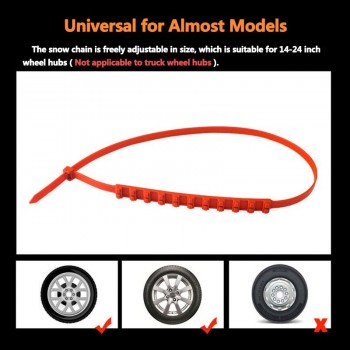JIUWAN 10Pcs Lot Auto Tire Chain Universal Tyres Anti-skid Snow Belt ATV Outdoor Mud Wheel Anti-slip Car Styling Accessories