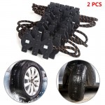 2pcs Snow Chains Driving  In Winter Universal for Car Truck SUV Tire Tyre Anti-skid Emergency Chain High Toughness Non-slip