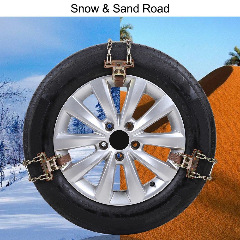 Snow Chains Universal Anti-skid Tire Chains Anti Slip Snow Tire Chains for Car SUV Truck