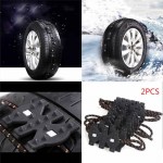 2PCs High Toughness Universal for Car Truck SUV MPV Vehicles Wearproof Anti Snow Wheel Tire Anti-skid Emergency Chain