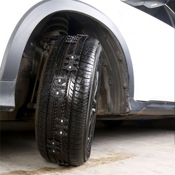 2PCs High Toughness Universal for Car Truck SUV MPV Vehicles Wearproof Anti Snow Wheel Tire Anti-skid Emergency Chain