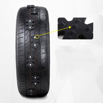 2PCs High Toughness Universal for Car Truck SUV MPV Vehicles Wearproof Anti Snow Wheel Tire Anti-skid Emergency Chain