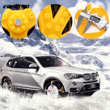 1Pc Yellow Snow Tire Belt Snow Chain Easy Installation Durable Anti-Skid Chains for Climbing Mud Ground