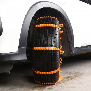 FLY5D Nylon Car Tyre Anti-skid Chains Suit Easy For Installation Applicable tire width is 155-285mm Emergency skid chains