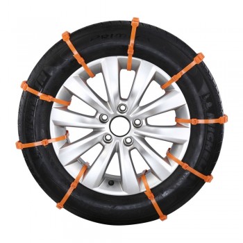 FLY5D Nylon Car Tyre Anti-skid Chains Suit Easy For Installation Applicable tire width is 155-285mm Emergency skid chains