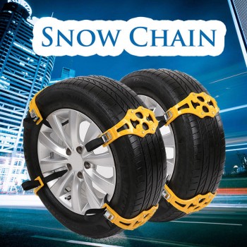 Universal Car Tyre Winter Roadway Safety Tire Snow Adjustable Anti-skid Safety Double Snap Skid Wheel Chains